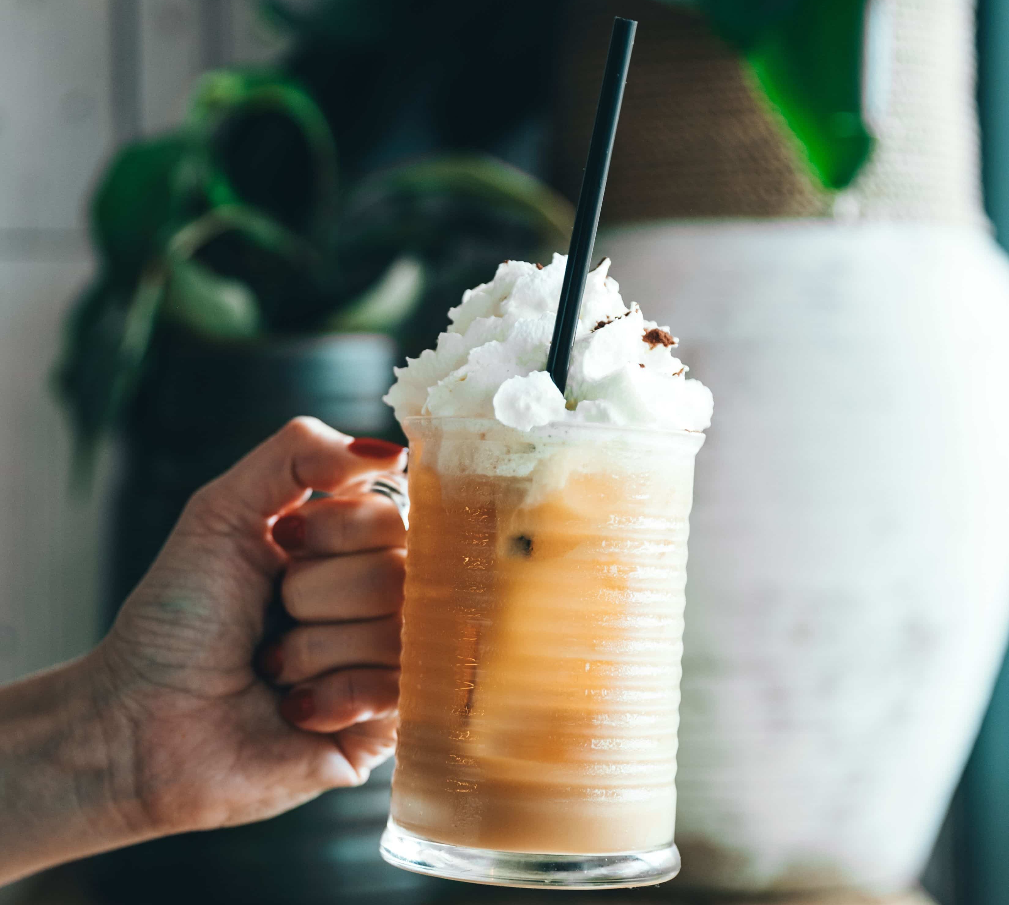 Affogato mit Vanilleeis und Espresso